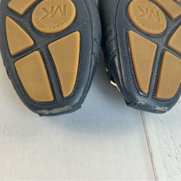 Michael Kors Navy Blue Fulton Moccasin Ballet Flat Size 9.5 - Picture 11 of 15